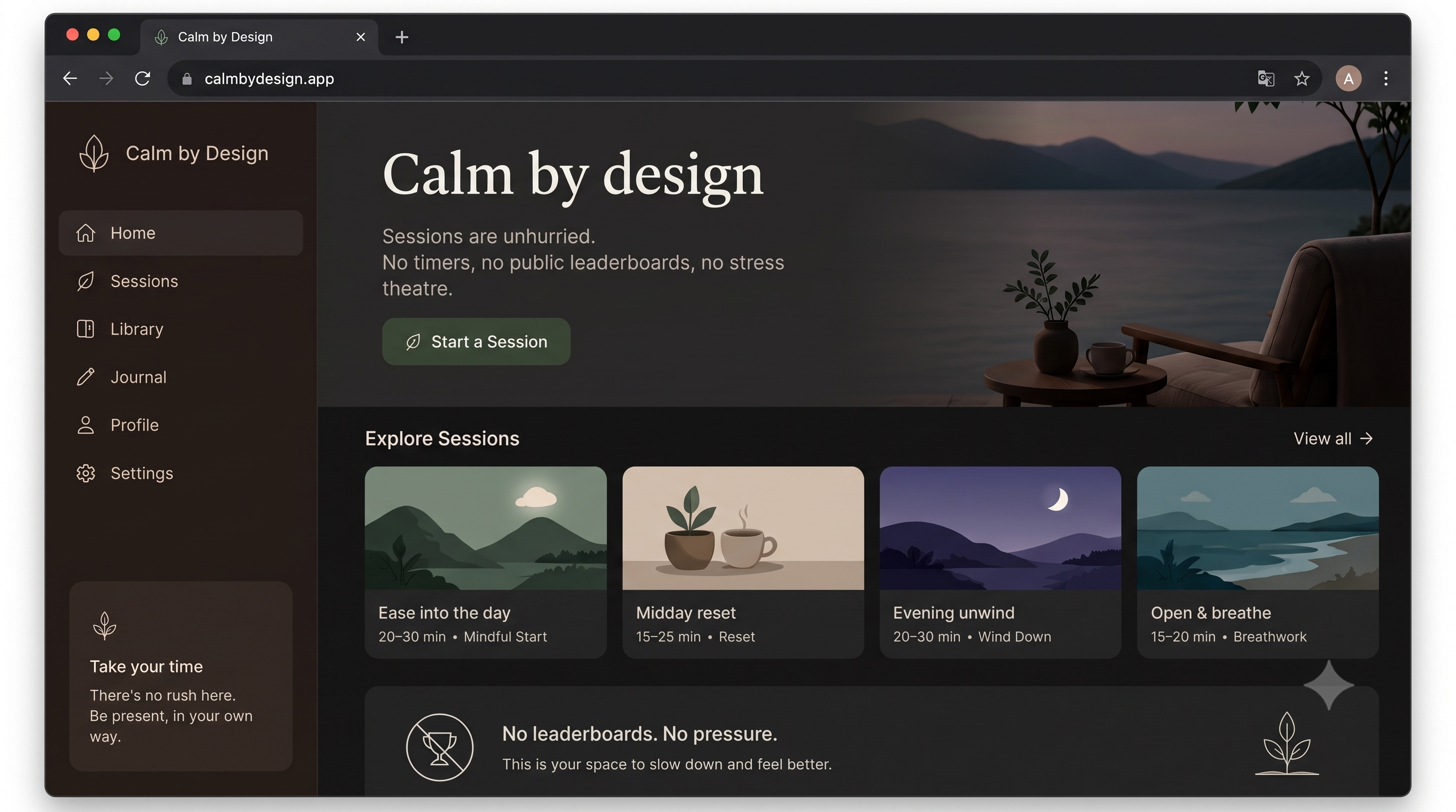 Calm by design